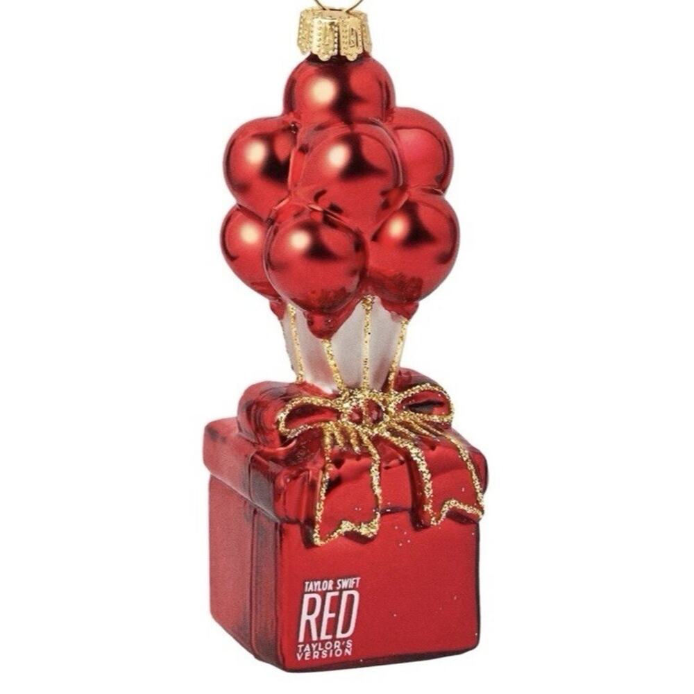 SHIPS IN 24 HRS Taylor Swift Red Balloons Ornament NIB RARE SOLD OUT